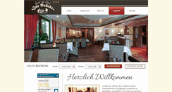 Desktop Screenshot of hotelzurbruecke.de