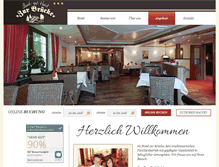 Tablet Screenshot of hotelzurbruecke.de